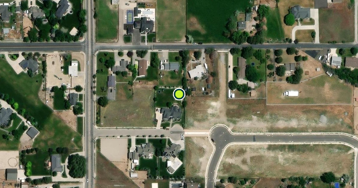 Satellite view of Highland Pickleball Courts