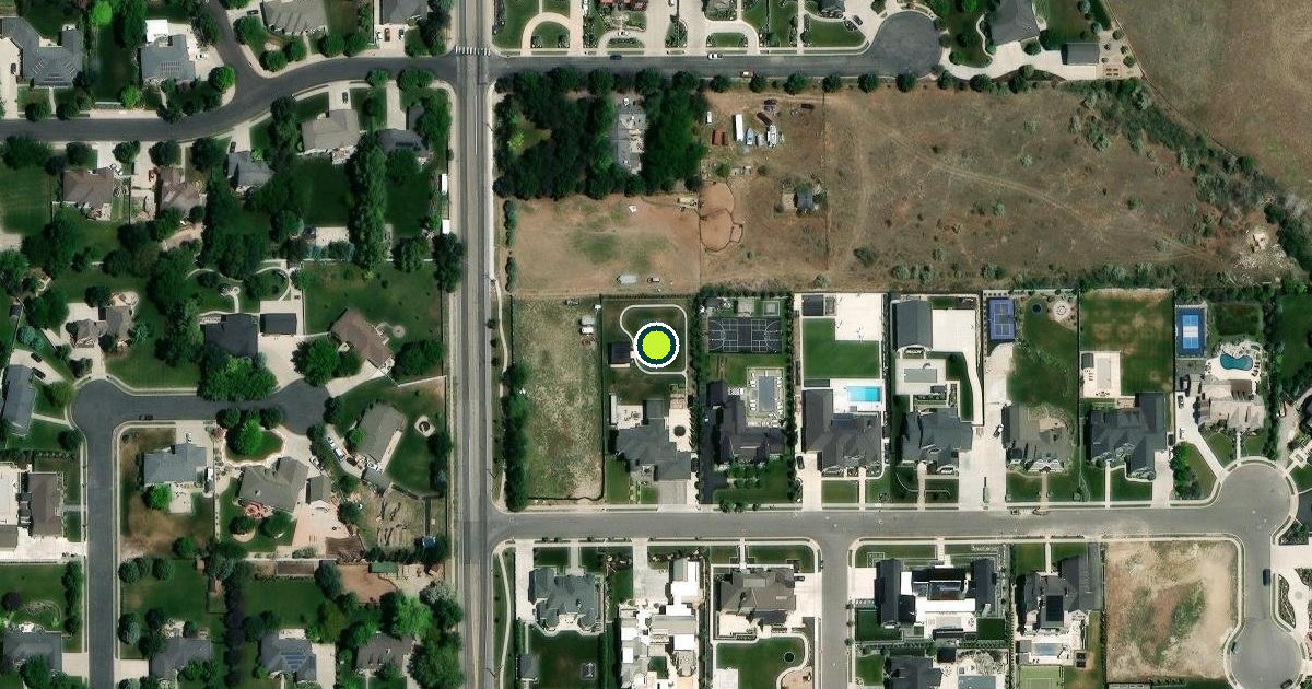 Satellite view of Highland Pickleball Courts
