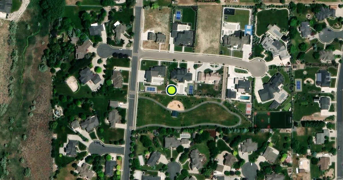 Satellite view of Highland Pickleball Courts