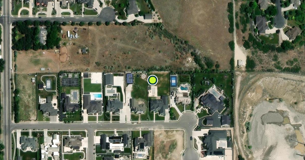 Satellite view of Highland Pickleball Courts