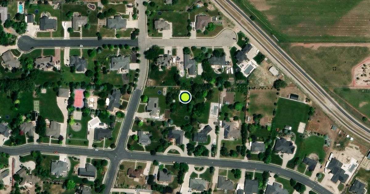 Satellite view of Highland Pickleball Courts