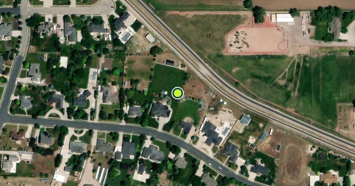 Satellite view of Highland Pickleball Courts