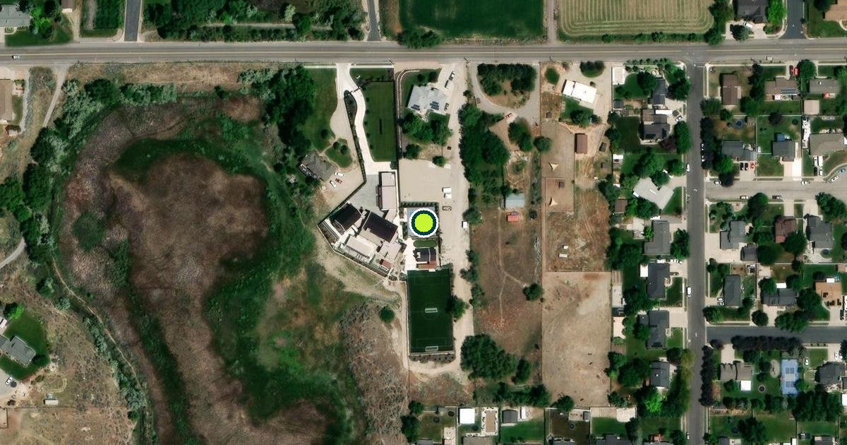 Satellite view of Highland Pickleball Courts