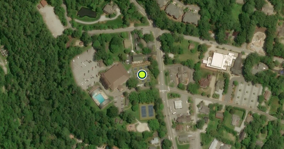 Satellite view of Highlands Pickleball Courts