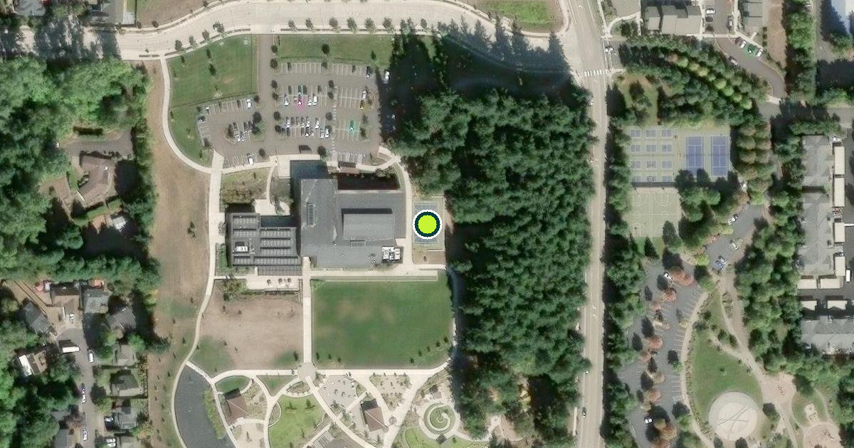 Satellite view of Hillsboro Pickleball Courts