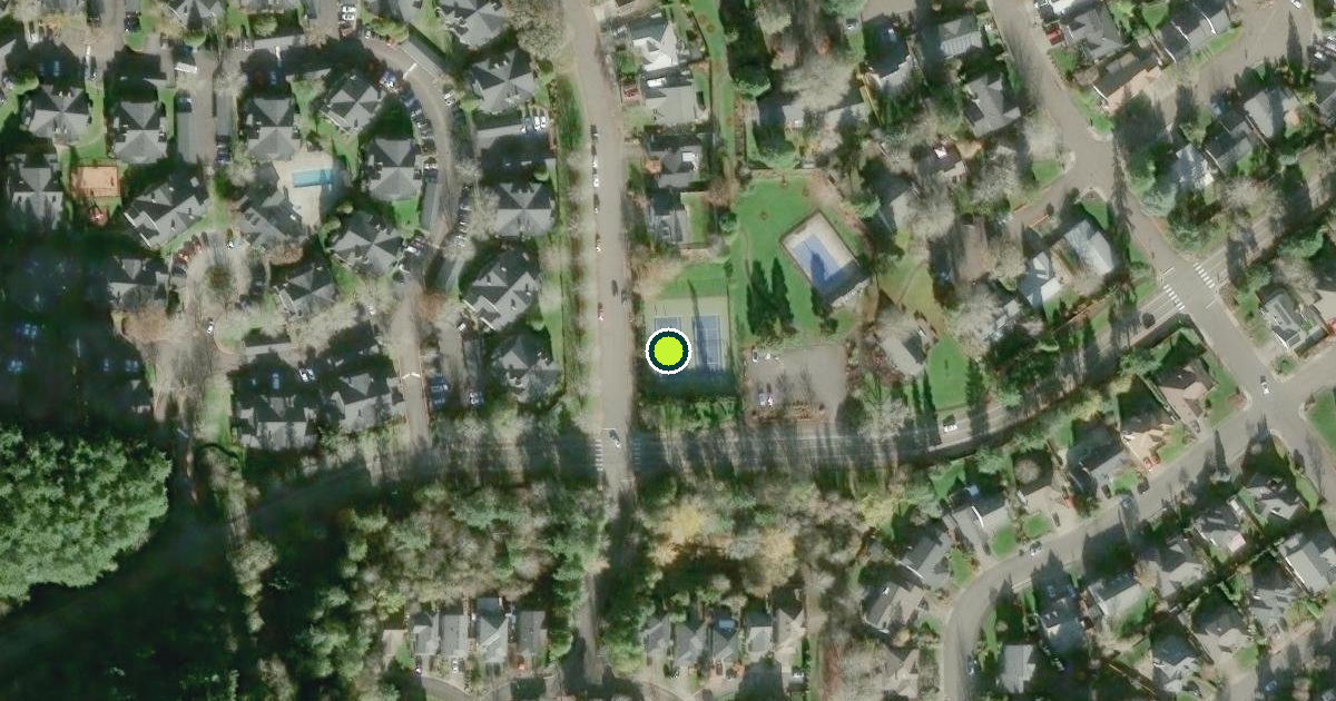 Satellite view of Hillsboro Pickleball Courts