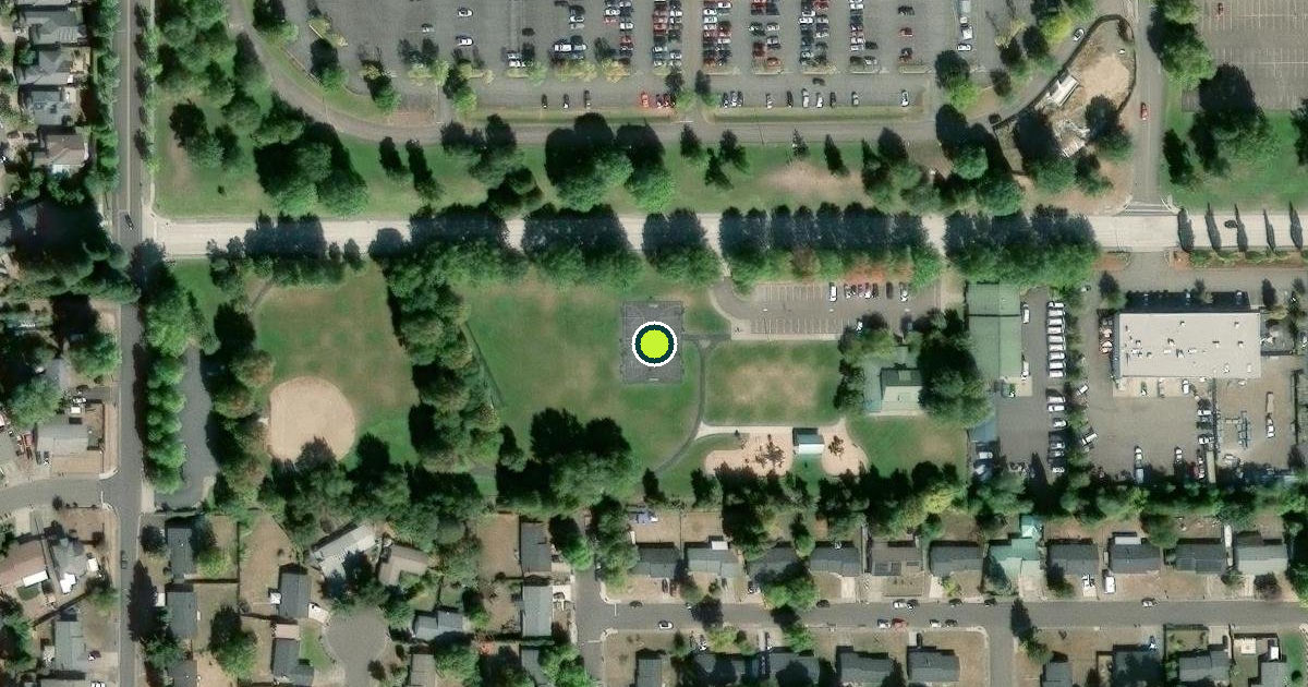 Satellite view of Hillsboro Pickleball Courts