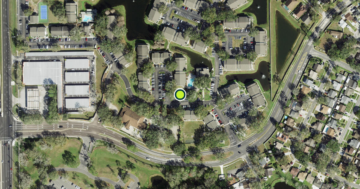 Satellite view of Hillsborough County Pickleball Courts