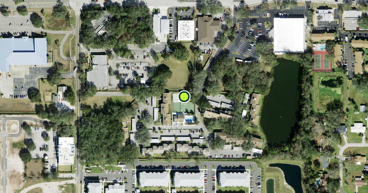 Satellite view of Hillsborough County Pickleball Courts