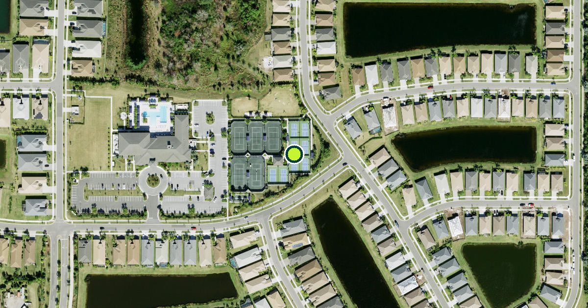 Satellite view of Hillsborough County Pickleball Courts
