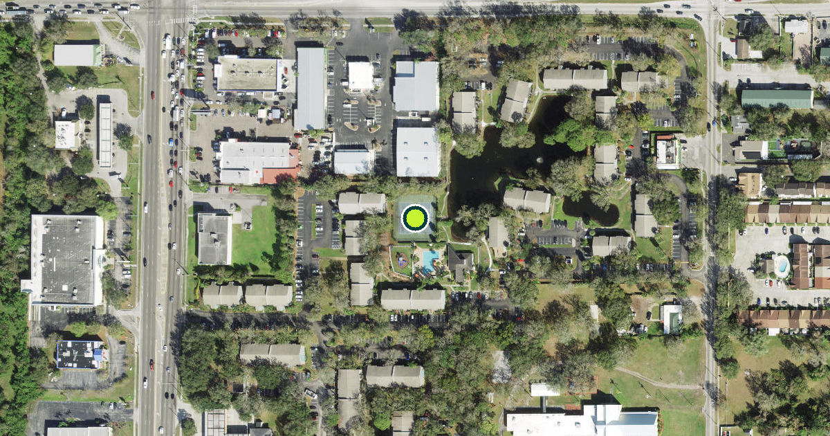 Satellite view of Hillsborough County Pickleball Courts