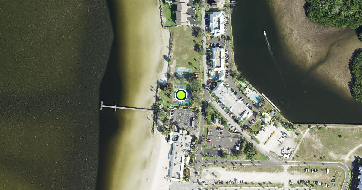 Satellite view of Hillsborough County Pickleball Courts