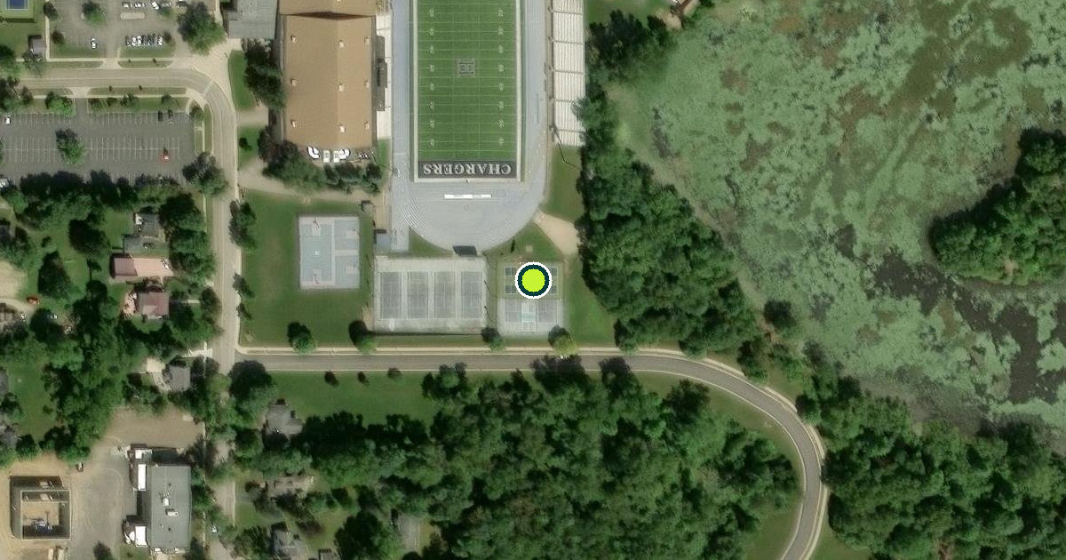 Satellite view of Hillsdale Pickleball Courts