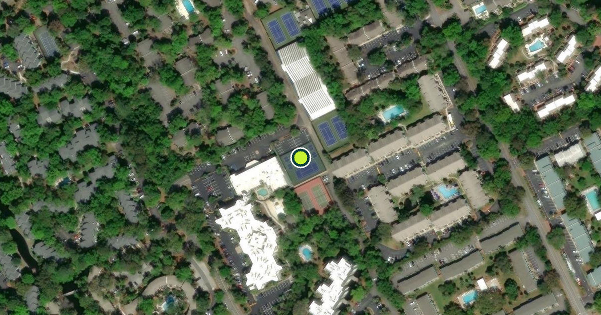 Satellite view of Hilton Head Island Pickleball Courts