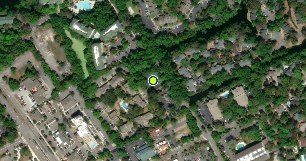 Satellite view of Hilton Head Island Pickleball Courts