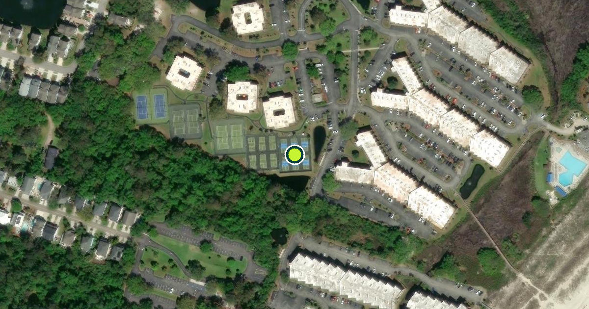 Satellite view of Hilton Head Island Pickleball Courts
