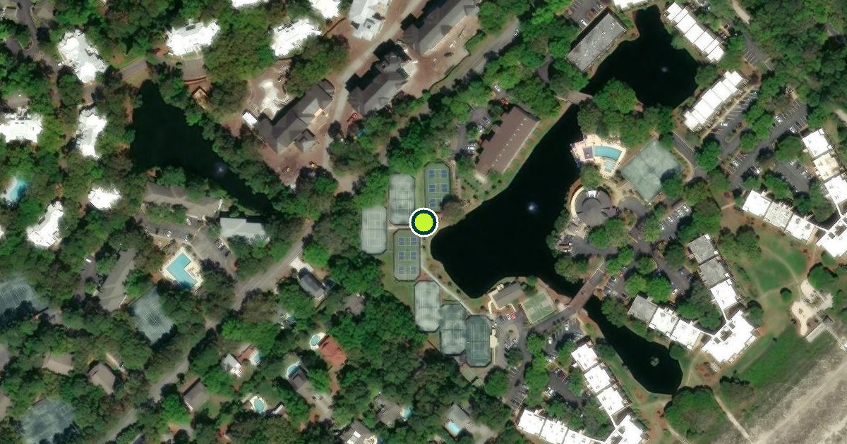 Satellite view of Hilton Head Island Pickleball Courts