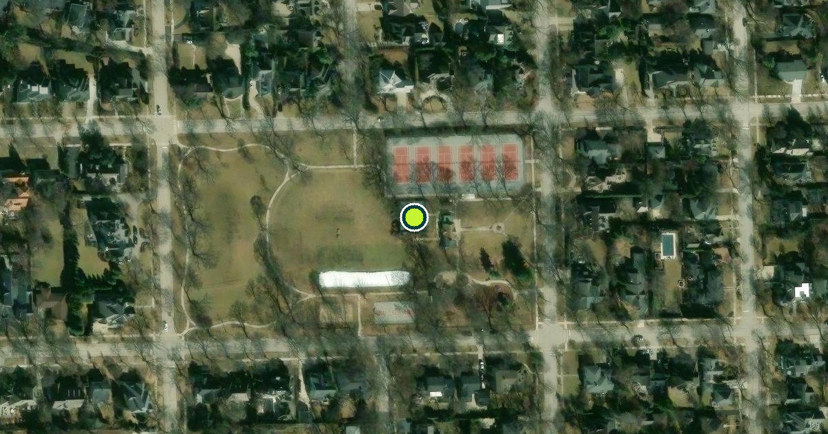 Satellite view of Hinsdale Pickleball Courts