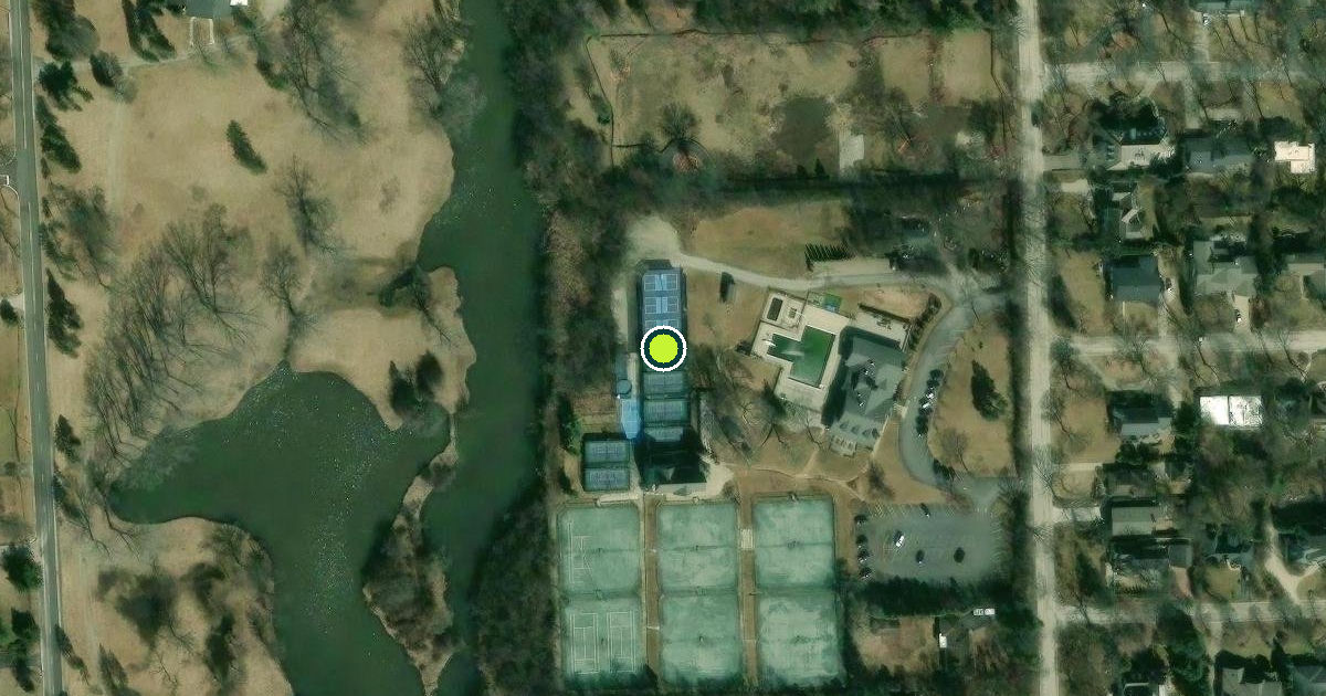 Satellite view of Hinsdale Pickleball Courts