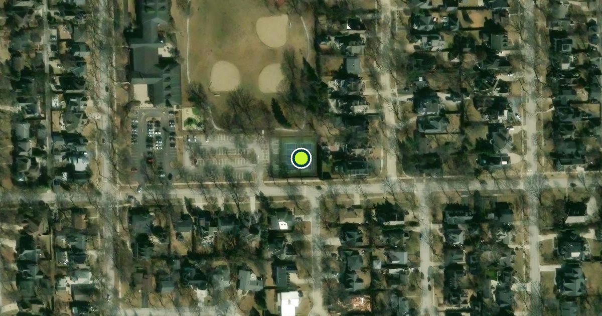 Satellite view of Hinsdale Pickleball Courts