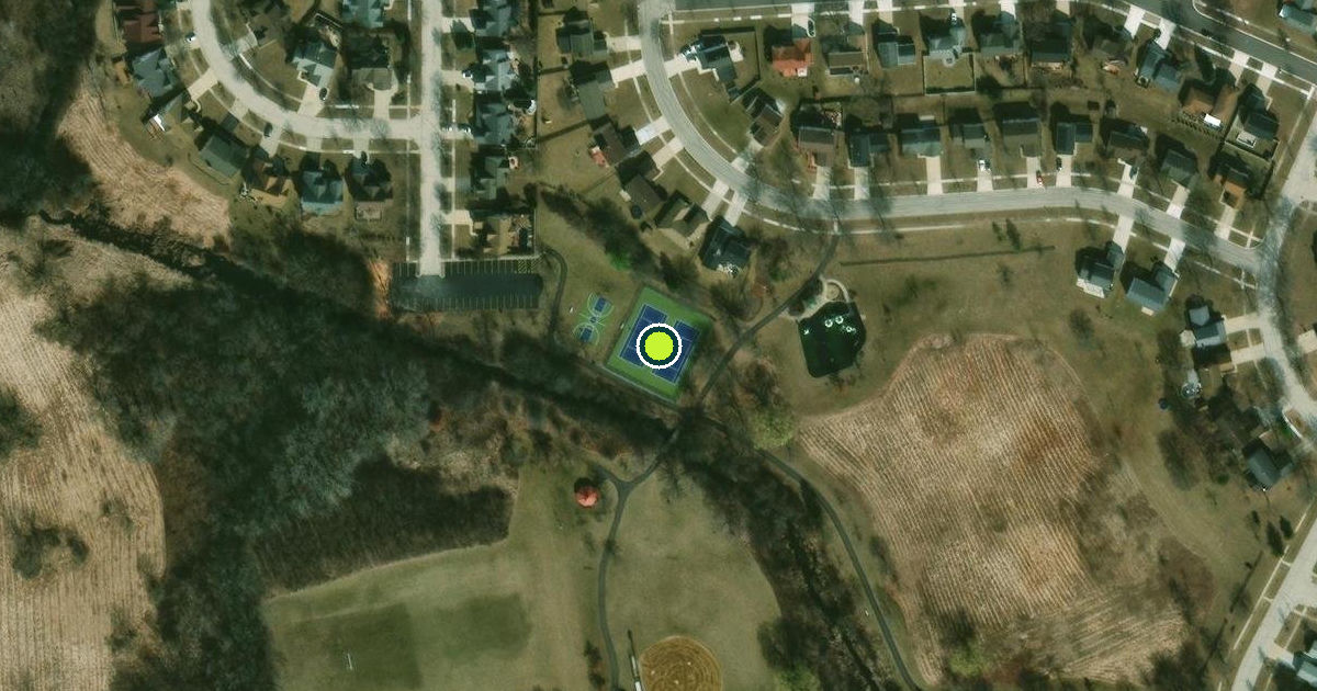 Satellite view of Hoffman Estates Pickleball Courts