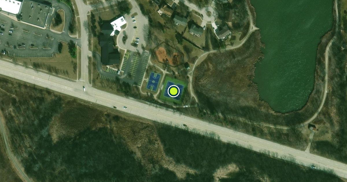 Satellite view of Hoffman Estates Pickleball Courts