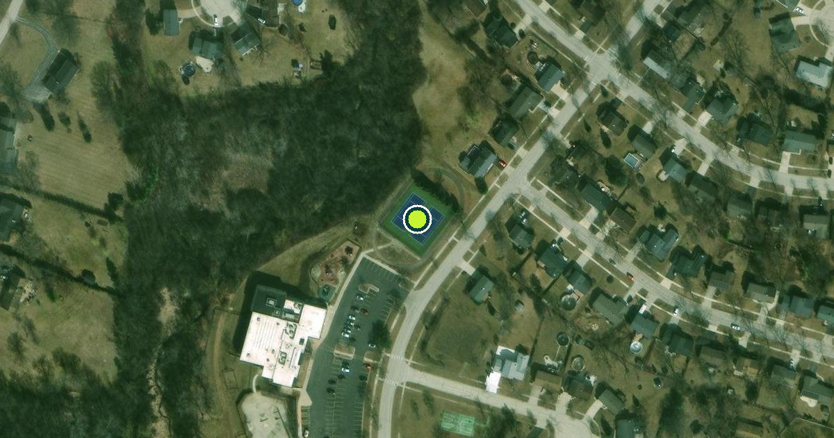 Satellite view of Hoffman Estates Pickleball Courts