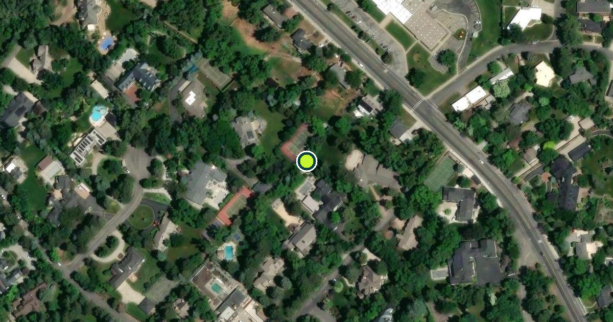 Satellite view of Holladay Pickleball Courts