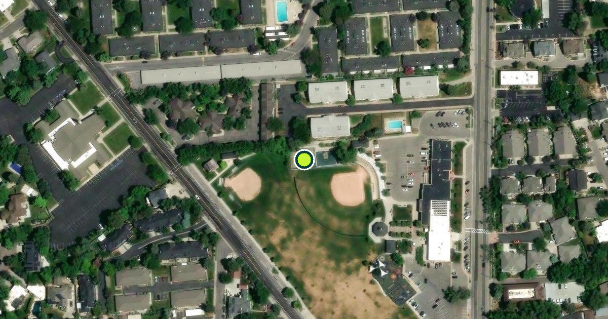 Satellite view of Holladay Pickleball Courts