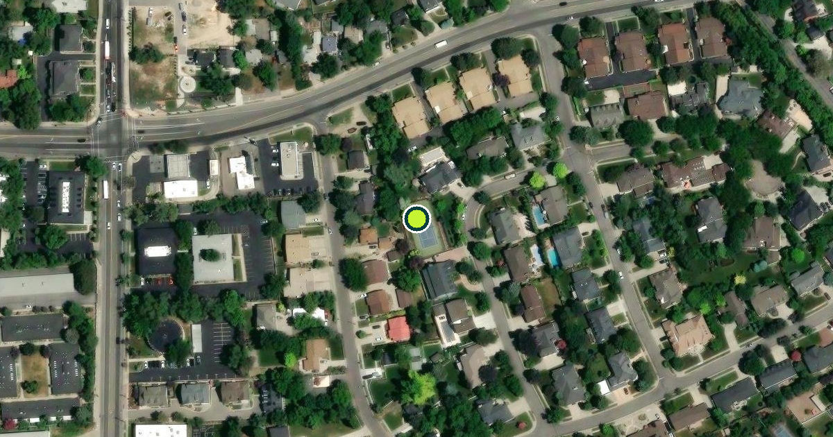 Satellite view of Holladay Pickleball Courts