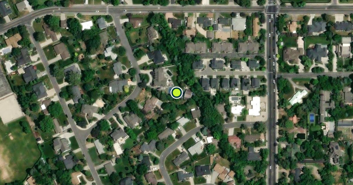 Satellite view of Holladay Pickleball Courts