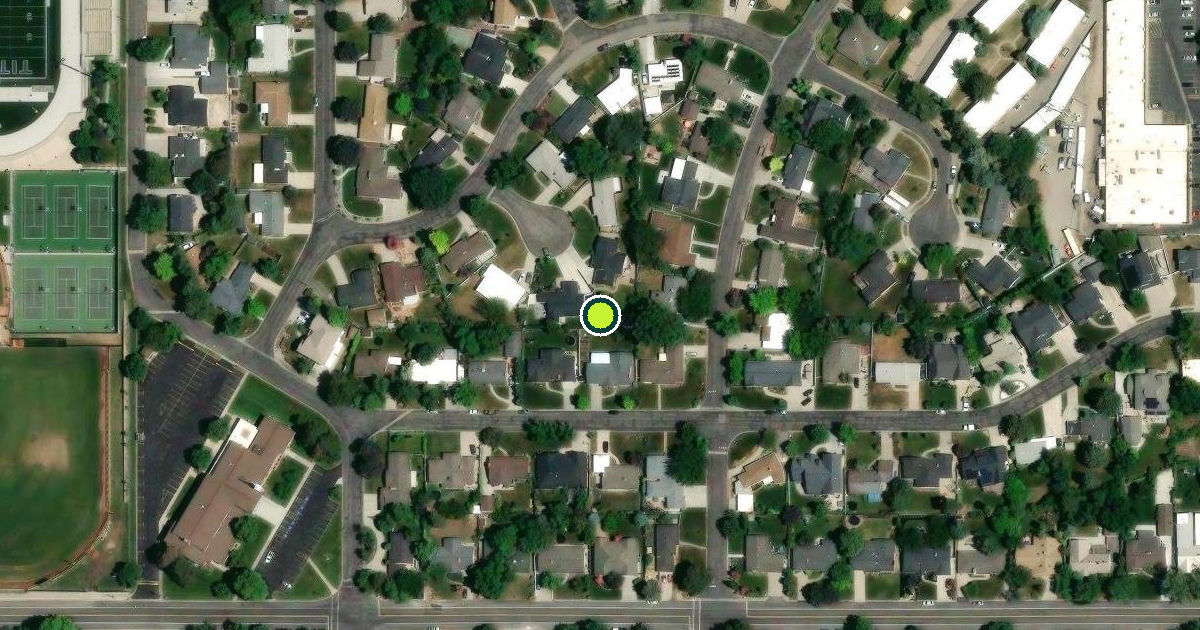 Satellite view of Holladay Pickleball Courts