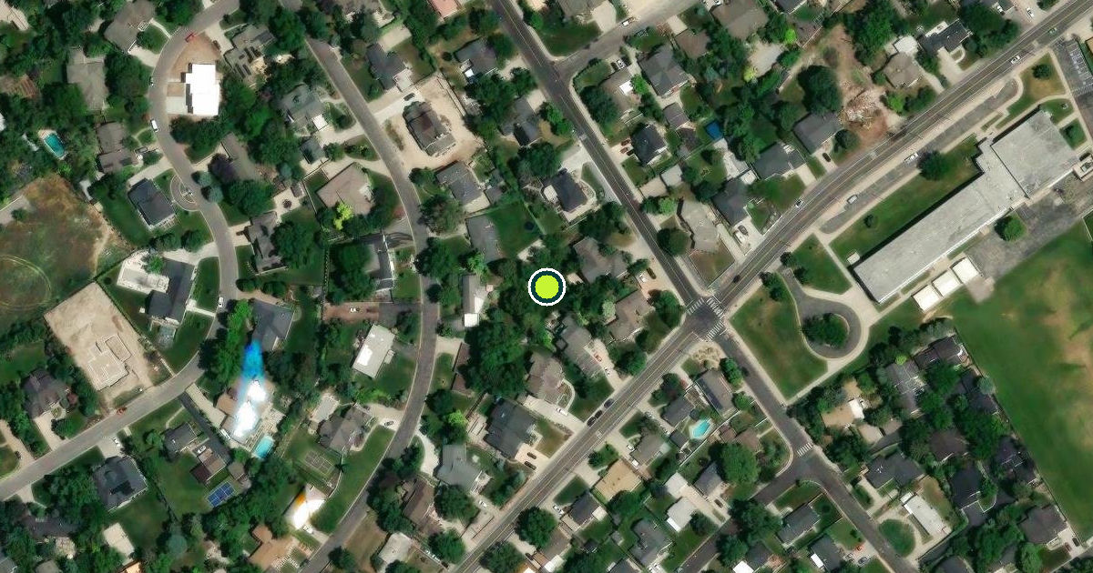 Satellite view of Holladay Pickleball Courts
