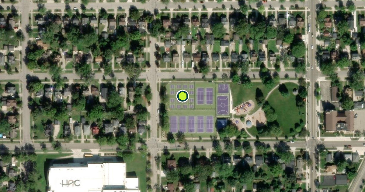 Satellite view of Holland Pickleball Courts