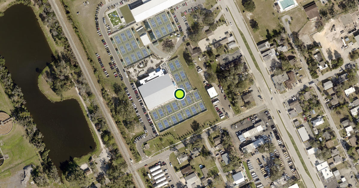 Satellite view of Holly Hill Pickleball Courts