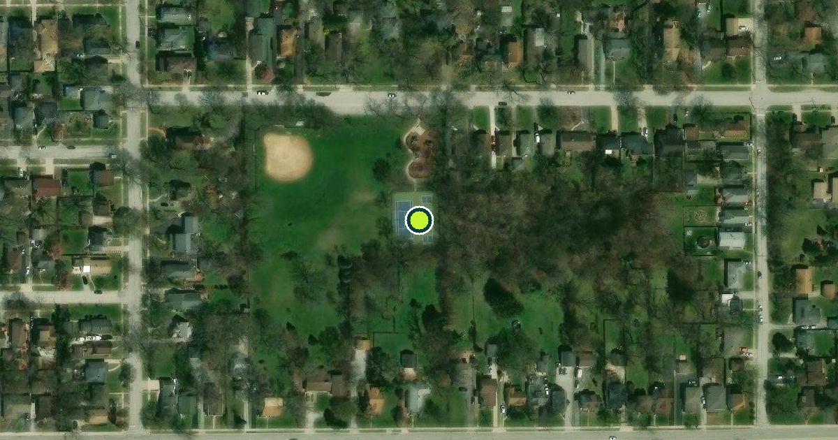 Satellite view of Homewood Pickleball Courts