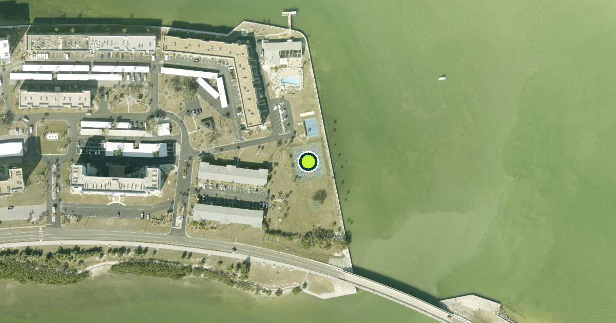 Satellite view of Honeymoon Island State Park Pickleball Courts