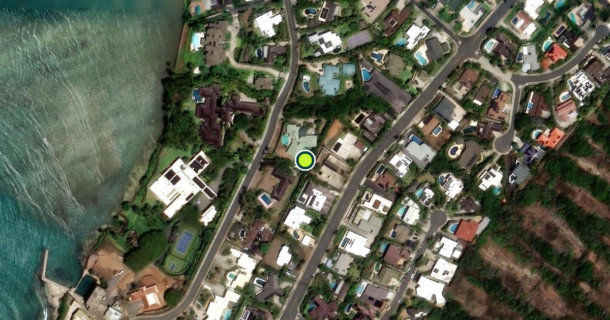 Satellite view of Honolulu County Pickleball Courts