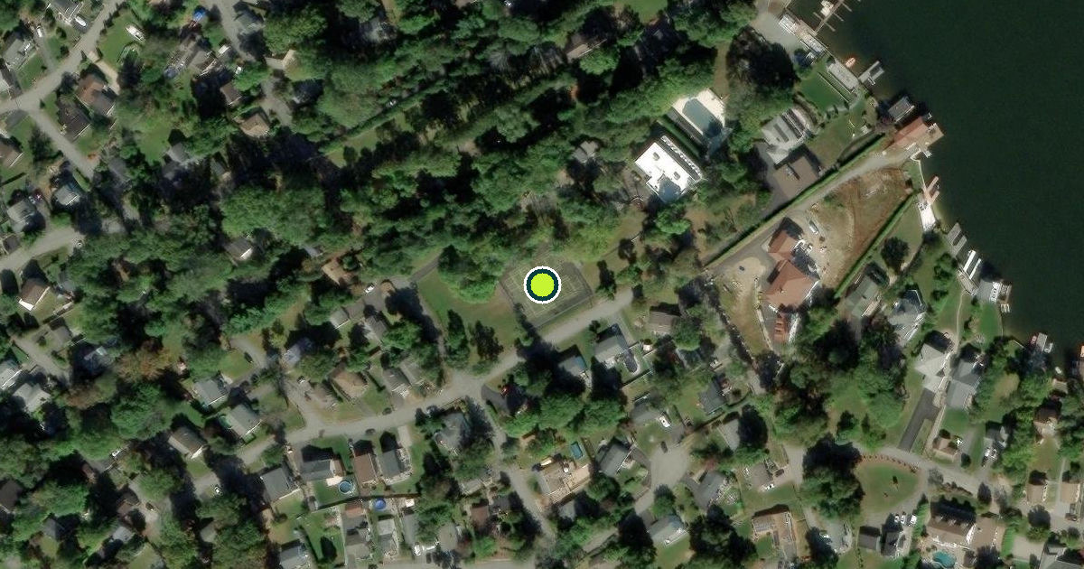 Satellite view of Hopatcong Pickleball Courts