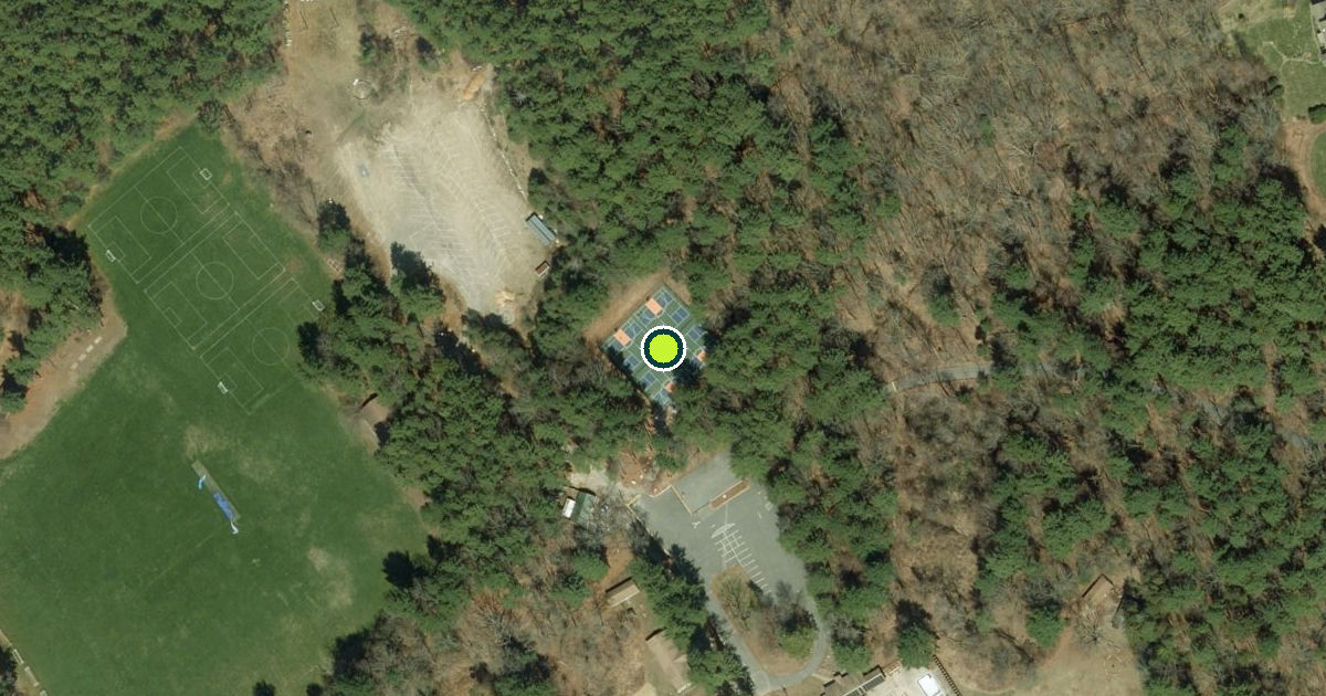 Satellite view of Hopkinton Pickleball Courts