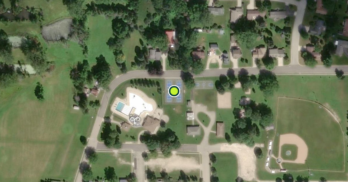 Satellite view of Horicon Pickleball Courts