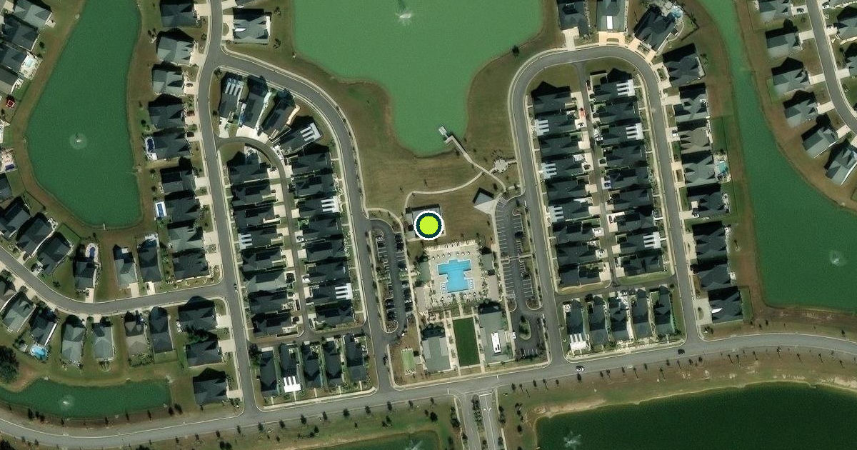 Satellite view of Horry County Pickleball Courts