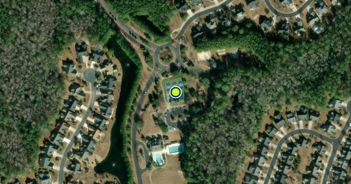 Satellite view of Horry County Pickleball Courts
