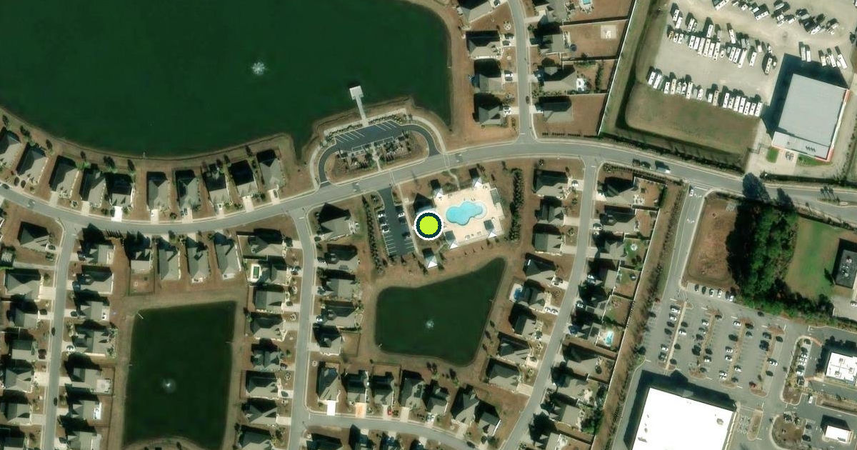 Satellite view of Horry County Pickleball Courts