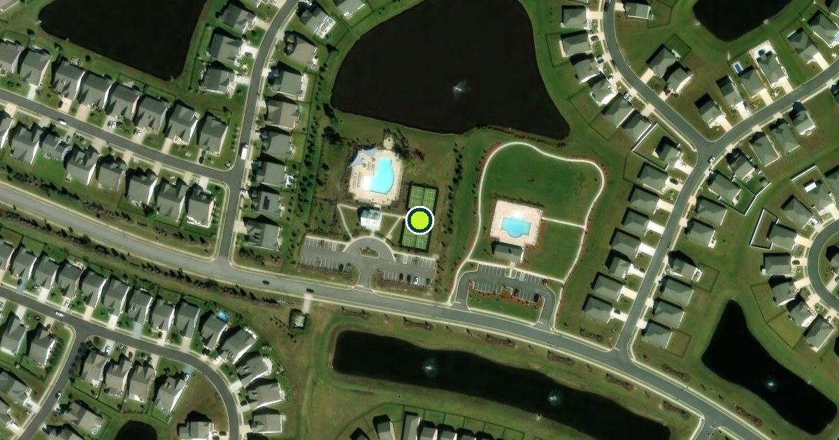 Satellite view of Horry County Pickleball Courts