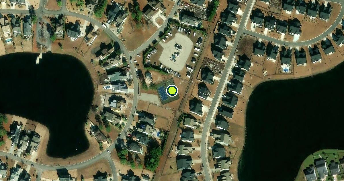 Satellite view of Horry County Pickleball Courts