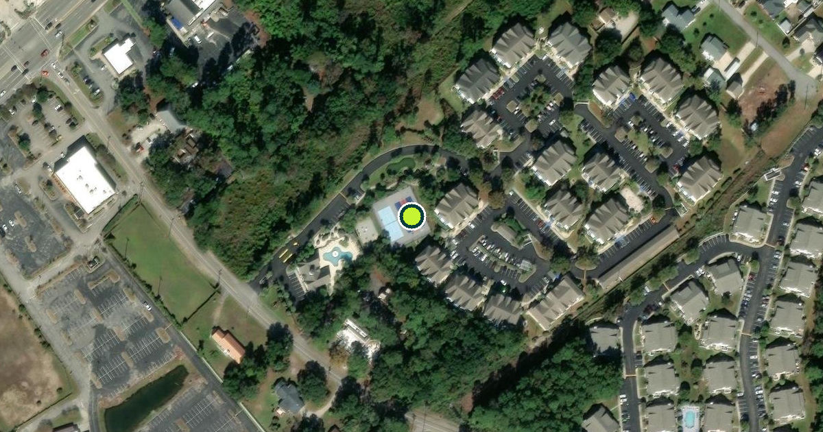 Satellite view of Horry County Pickleball Courts