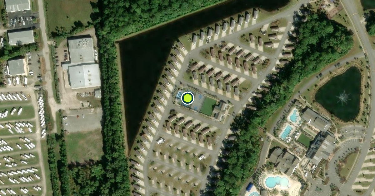 Satellite view of Horry County Pickleball Courts