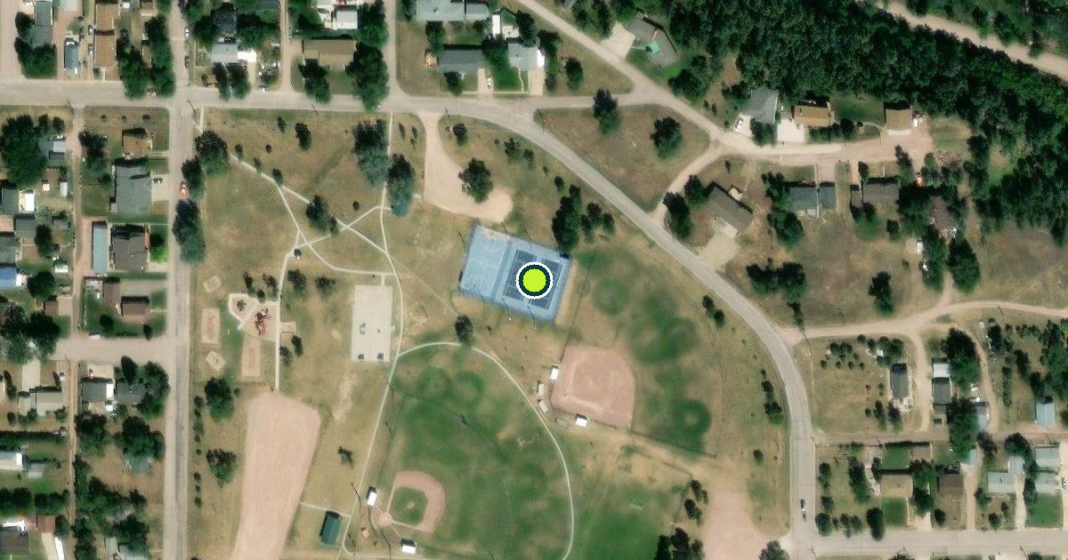 Satellite view of Hot Springs Pickleball Courts