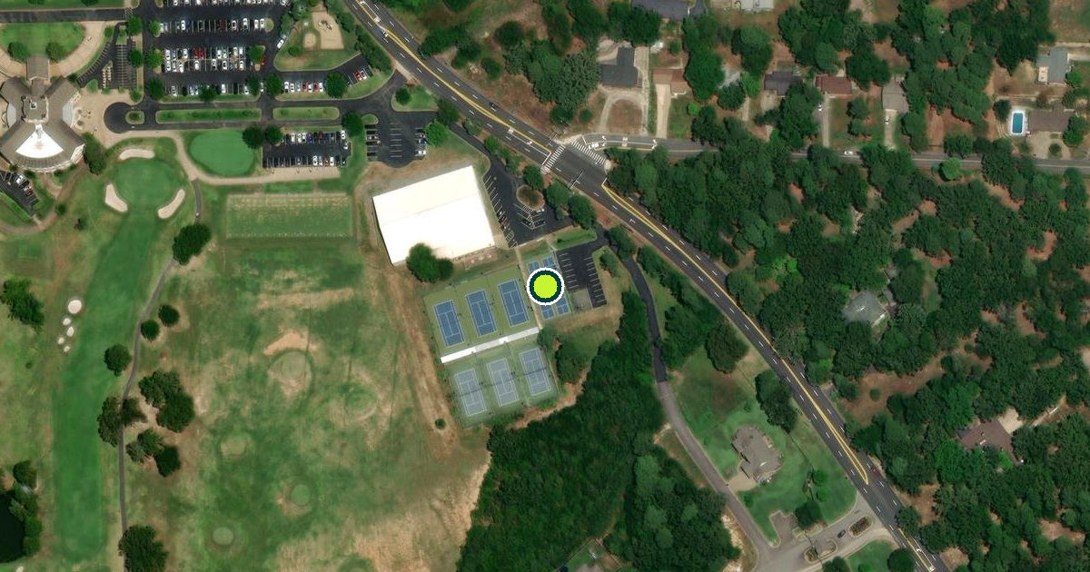 Satellite view of Hot Springs Pickleball Courts